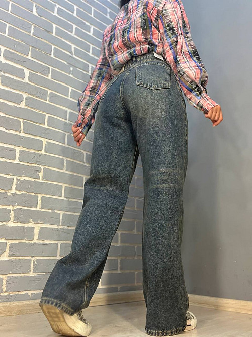 Джинсы женские Its Basic 4118 straight fit прямые от бедра, синий, 40, 40, 76 см, 108 см Одесса - изображение 6