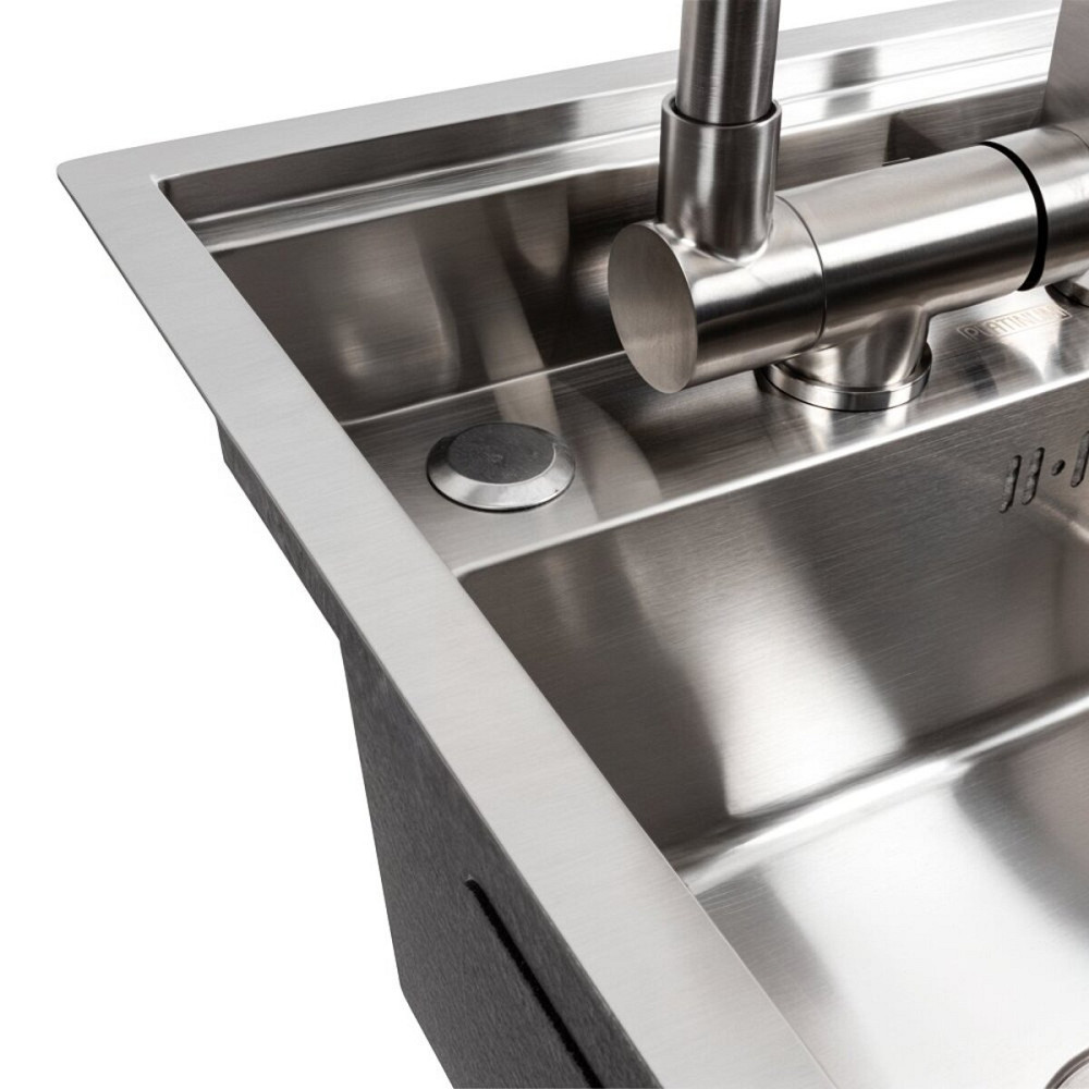 PLATINUM Кухонна мийка CM 40*50 прихована нержавійка Platinum Handmade Київ - фото 5