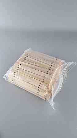 Мішалка фігурна Дерев'яна 14 см*1,2 мм*5,6 мм 700 шт 600 гм (1 пачка) Харків