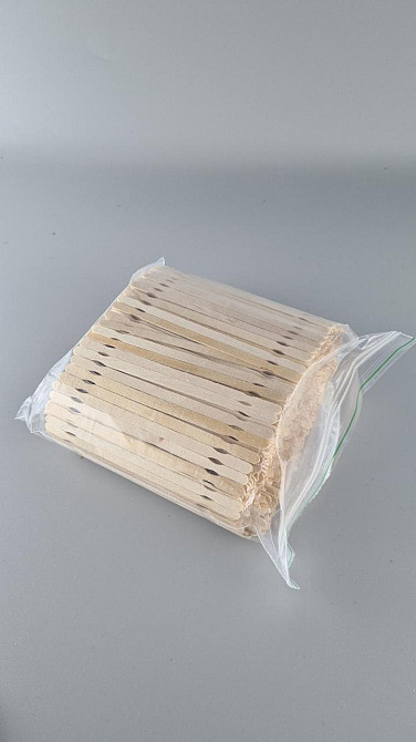 Мішалка фігурна Дерев'яна 14 см*1,2 мм*5,6 мм 700 шт 600 гм (1 пачка) Харків - фото 2