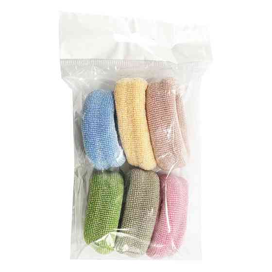 Набір резинок для волосся "Люрекс" 0307-973-1, 6 штук, різнокольорові Вінниця