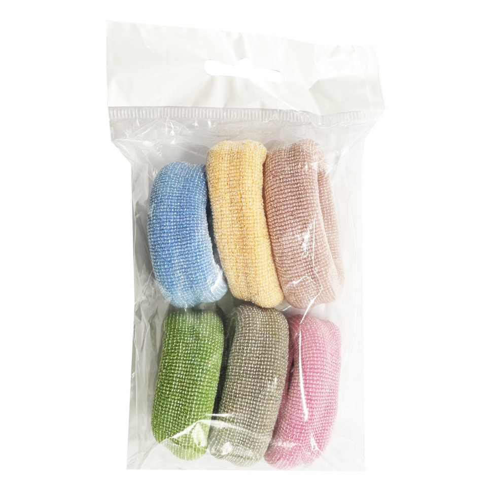 Набір резинок для волосся "Люрекс" 0307-973-1, 6 штук, різнокольорові Вінниця - фото 2