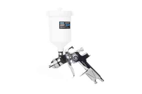 Краскопульт HVLP Ø1,3 мм з пластиковим баком 600 мл, хромований APRO Харків