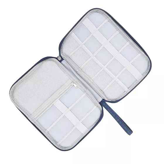 Сумка портативная для гаджетов и акссесуаров,дорожняя,синяя Каменец-Подольский