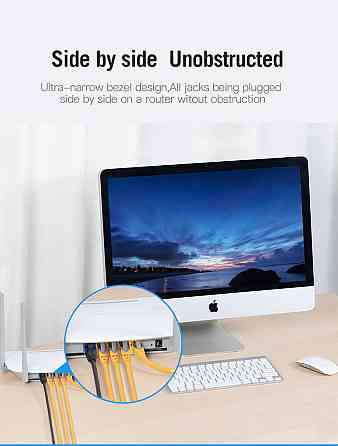 Кабель Vention Cat.6A SFTP, 1м, жовтий Київ