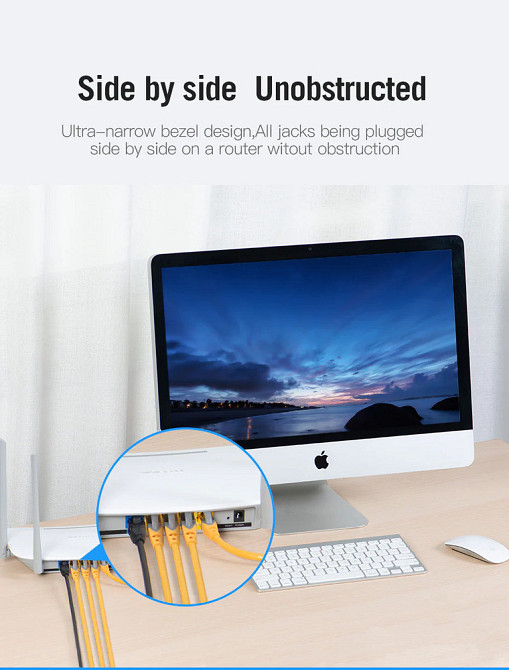 Кабель Vention Cat.6A SFTP, 1м, жовтий Київ - фото 3