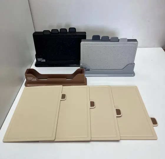 Кухонный набор досок Zepline ZP-00220 5 предметов с подставкой черный Коломия