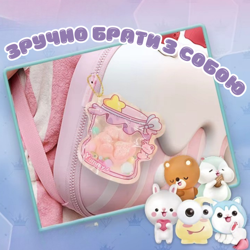 Набір сквішів 4в1 для виготовлення Таба лапок антиструсів, дитячий набір для творчості комплект "Створи сквіш сам" 4 шт. Кам'янець-Подільський - фото 3