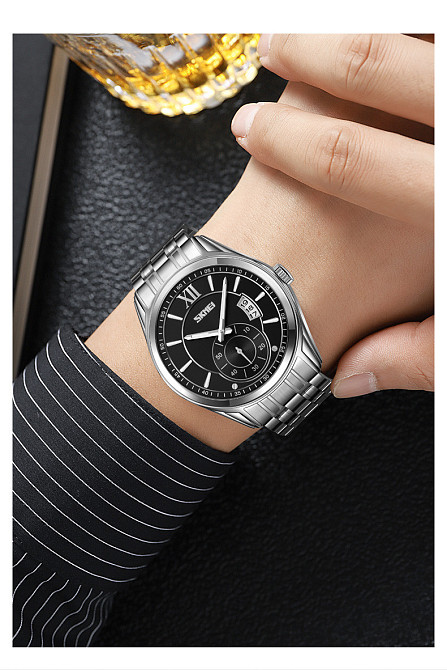 Skmei 9319SIBK Silver-Black Киев - изображение 3