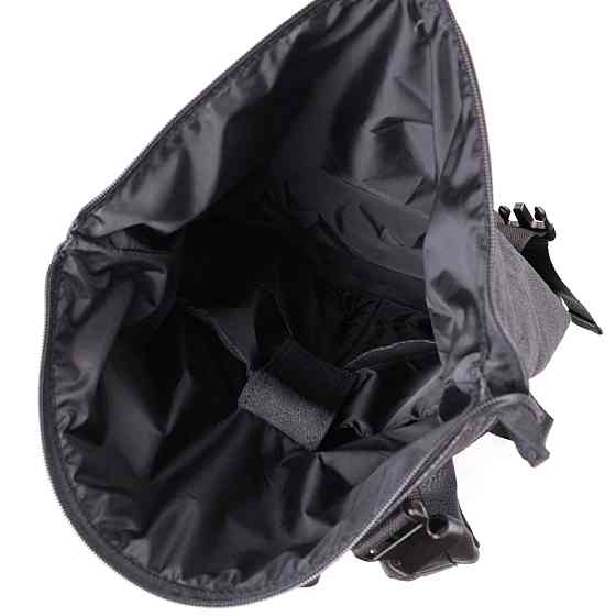 Добротний рюкзак для ноутбука із вставками еко-шкіри FABRA 22583 Чорний Київ