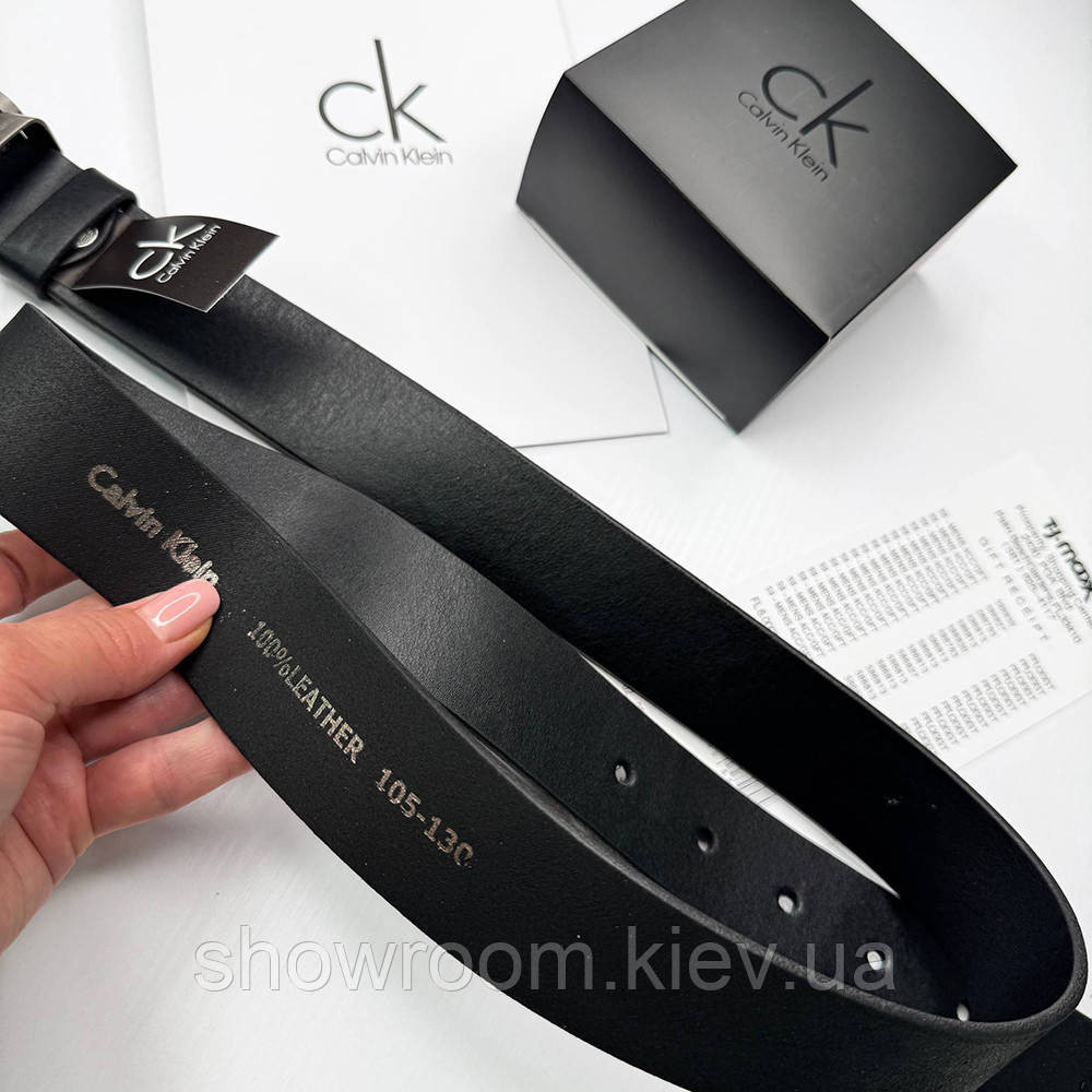 Мужской брендовый ремень из итальянской натуральной кожи Ск (402) Киев - изображение 6