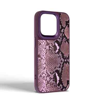 Чохол до мобільного телефона Harder Genuine Snake Apple iPhone 15 Pro Dark Purple (ARM76782) Вінниця