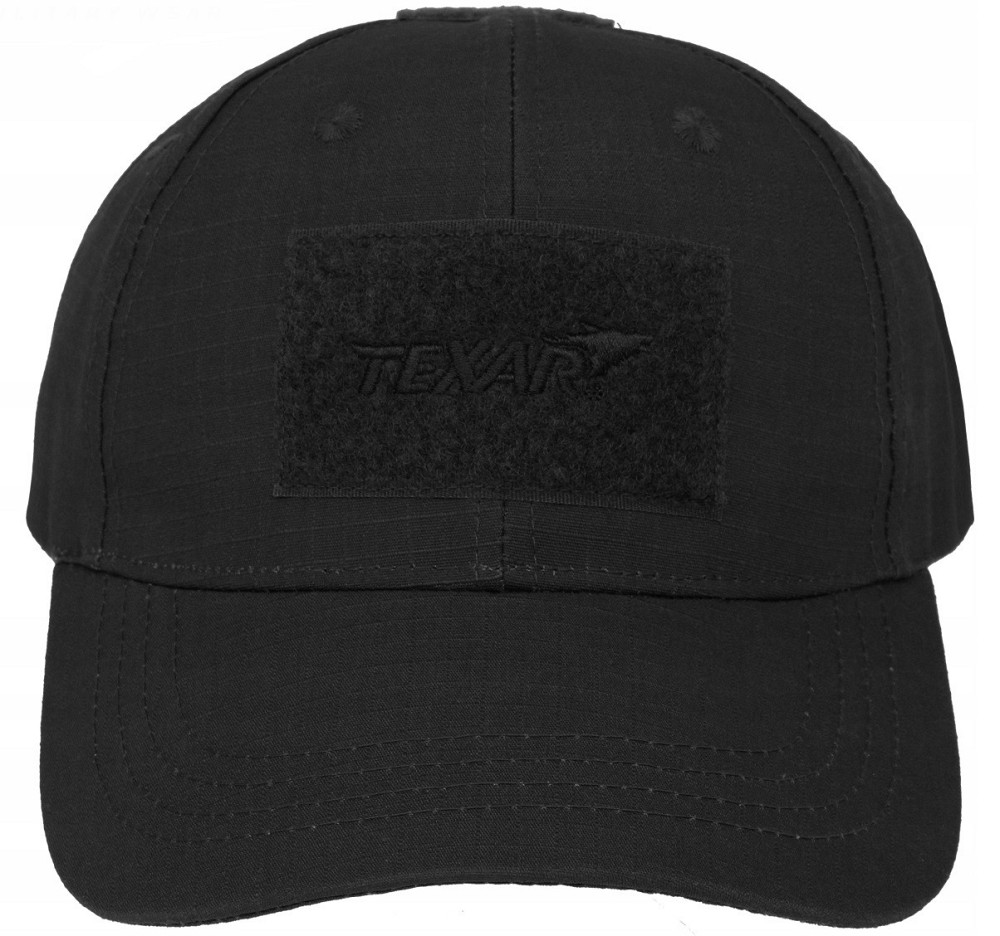 Тактична Бейсболка з 3 липучками Texar "Rip-Stop" (04-TAKT-HE-BLACK) Black Нововолинськ - фото 3