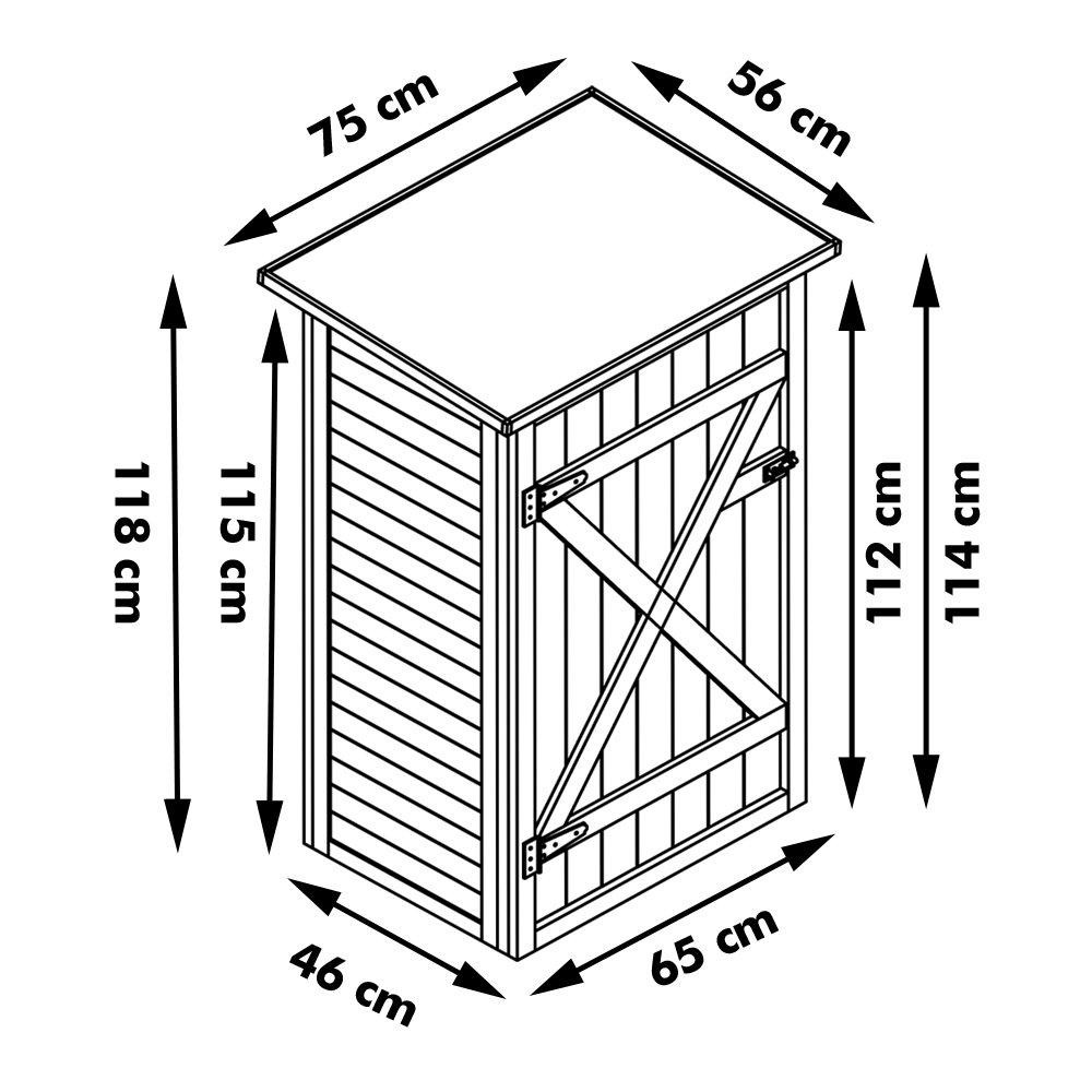 Шкаф для садового инвентаря 
