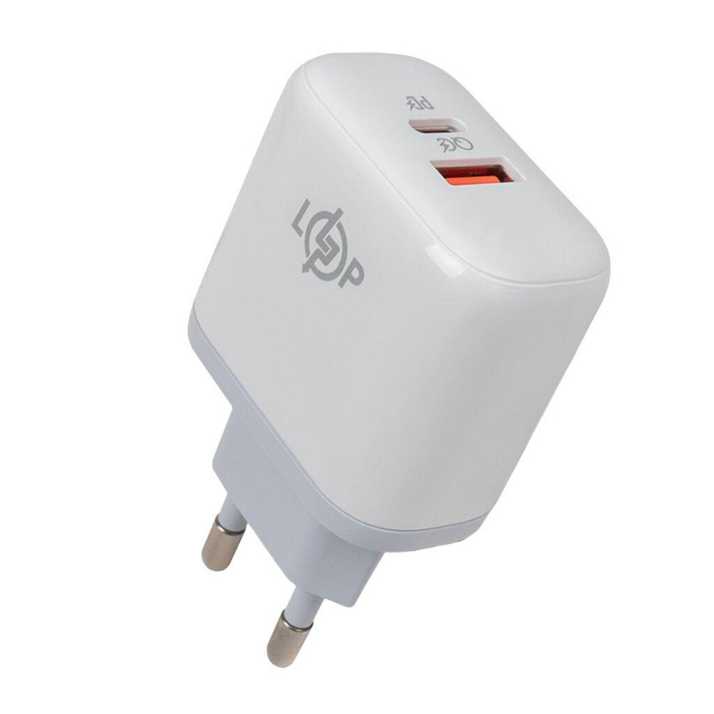Зарядка для телефону LP 45W (Type-C+USB) QC + кабель (Type-C to Type-C) 45WCH Київ - фото 1