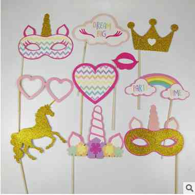 Фотобутафория Единорог для детей 10 деталей разноцветный Киев