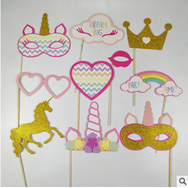 Фотобутафорія Єдиноріг для дітей 10 деталей різнобарвний Київ - фото 2