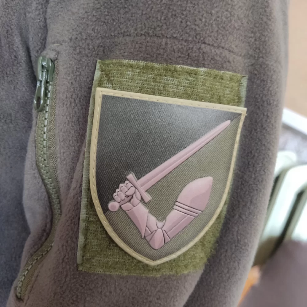 Патч / шеврон рука з мечем 117-та ОМБр олива Запоріжжя - фото 2