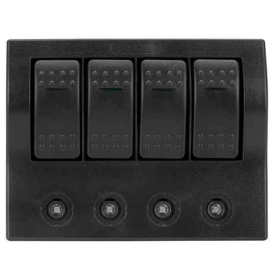 Панель переключателей с автоматами и LED 4 переключателя HF60-004AP Киев