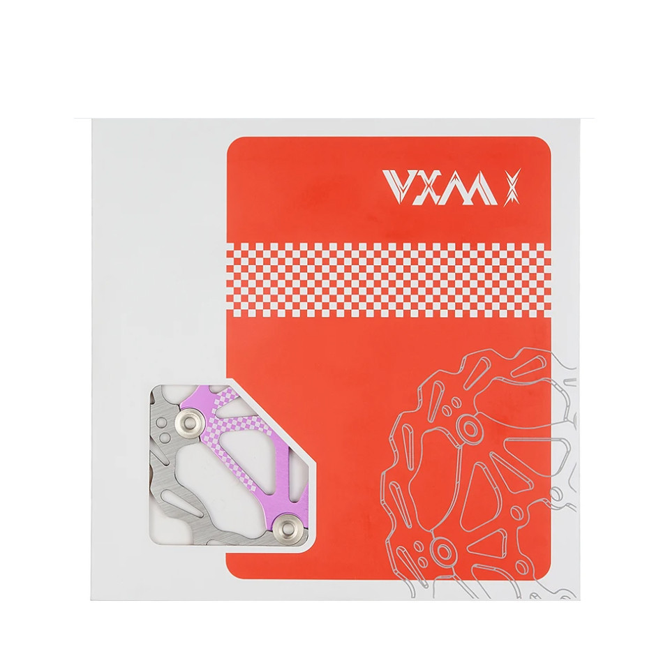 Диск, ротор тормозной из стали лучшего рассеивания тепла 160 мм Feel Fit Фиолетовый Бровары - изображение 6