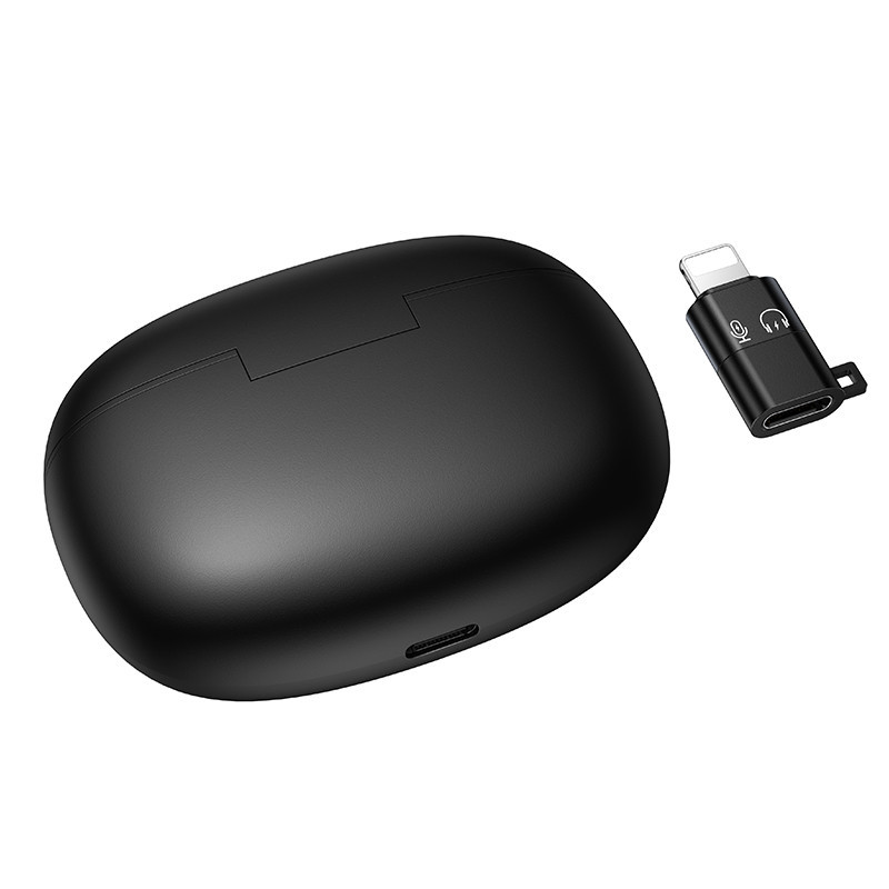 Беспроводная микрофонная система HOCO L19 Graceful dual-mic (iP/Type-C) Black Одесса - изображение 7