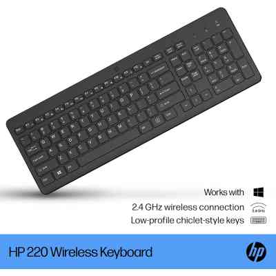 Клавіатура HP 220 Wireless UA Black (805T2AA) Вінниця