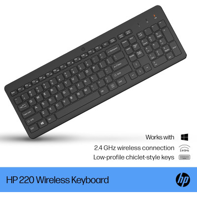 Клавіатура HP 220 Wireless UA Black (805T2AA) Вінниця - фото 3