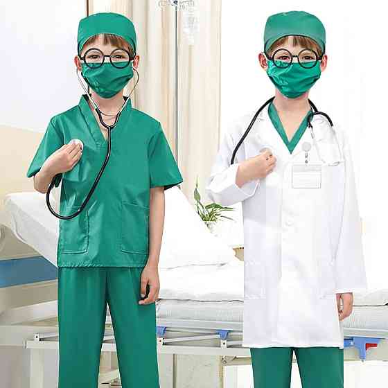 Костюм дитячий Doctor Kit білий набір лікаря ігровий халат аксесуари для дітей Київ