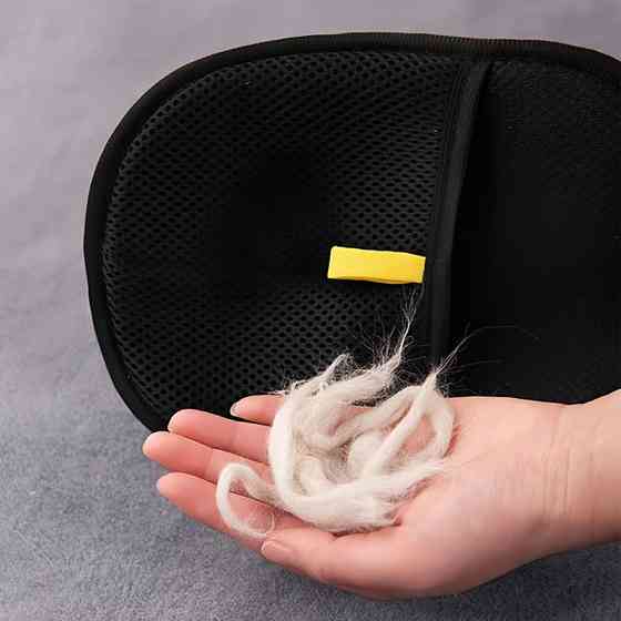 Двостороння рукавичка для вичісування вовни 24*16 см SBR Київ