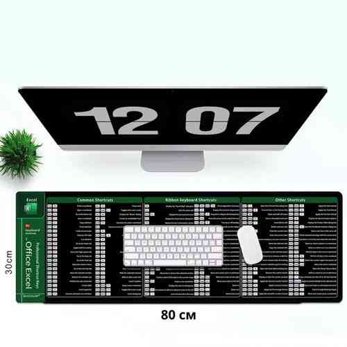 Игровая поверхность, большой коврик для мышки 80x30см, Office Excel Киев