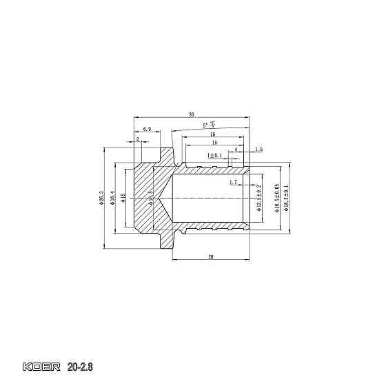 Заглушка Koer KA.P20 - 20(2.8mm) (KR4898) Киев