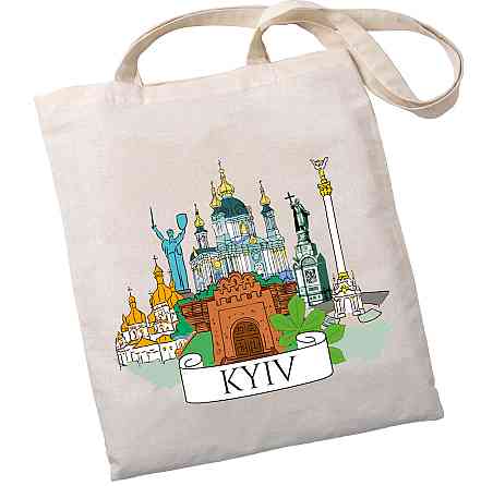 Екошопер BookOpt BK4070 "Київські пейзажі" бежевий Київ