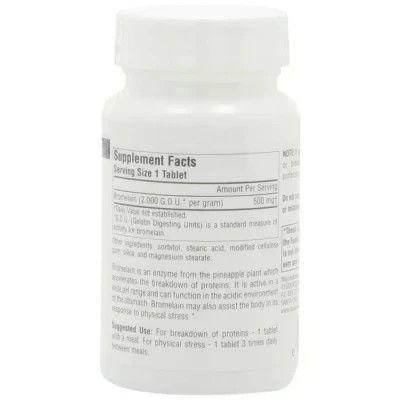 Травы Source Naturals Бромелайн 500мг, 60 таблеток (SNS-01354) Винница - изображение 2