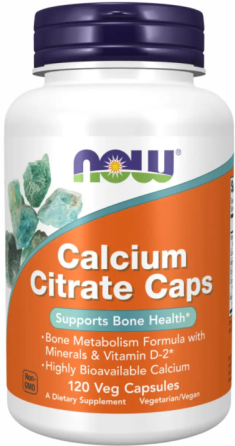 Цитрат кальцію Now Foods Calcium Citrate 120 розтік капс Київ