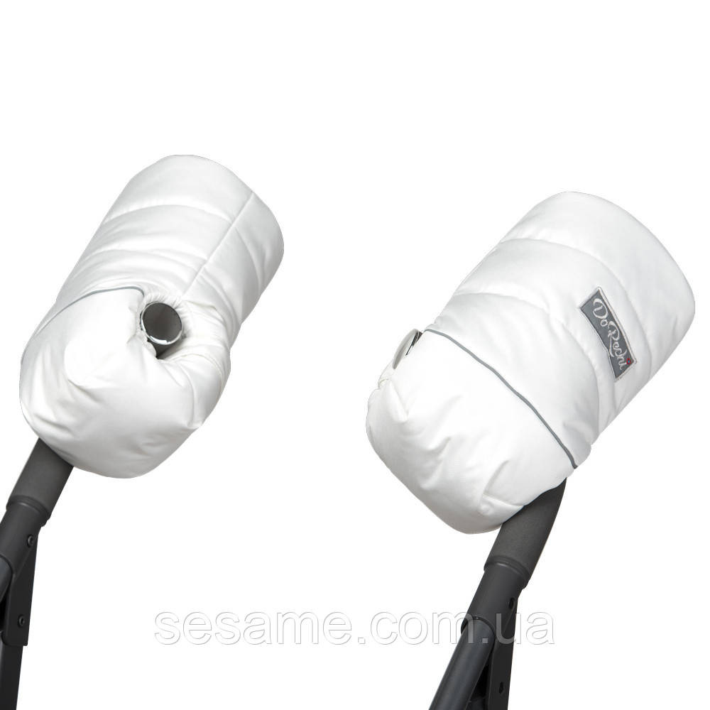 Муфта на натуральной овчине Белая Харьков - изображение 2