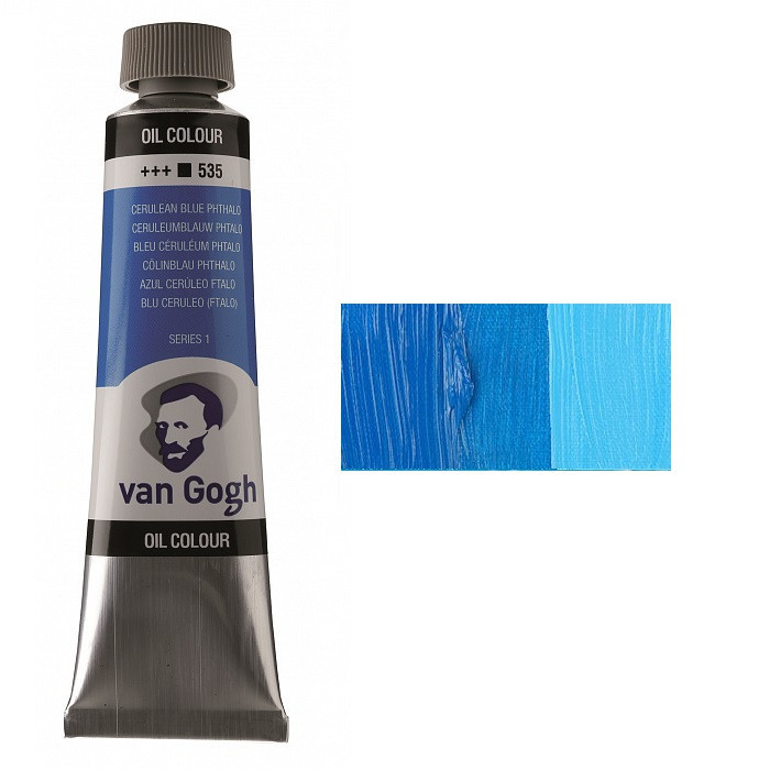 Фарба олійна VAN GOGH (535) Церулеум блакитний ФЦ 40 мл Royal Talens Київ - фото 1