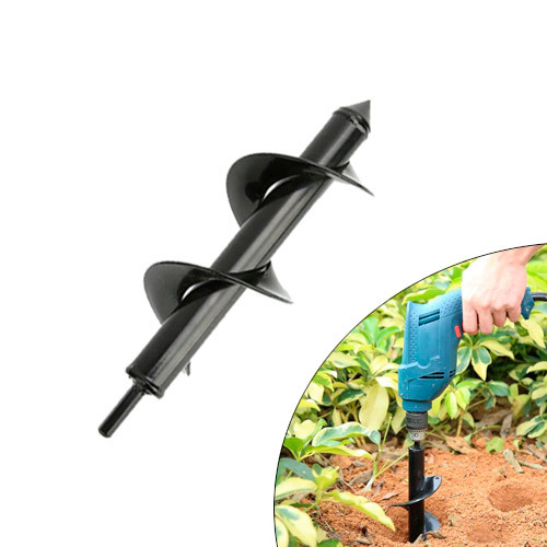 Бур садовый земляной для дрели, спиральное сверло 10x30см Винница - изображение 1