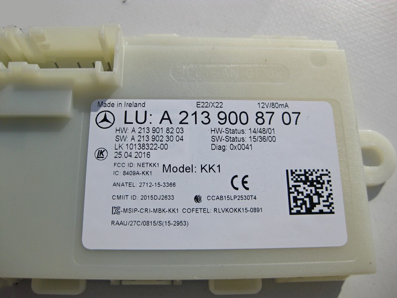 Mercedes-Benz  A2139008707 Блок керування Keyless-Go E-Class W213 Одеса - фото 3