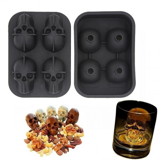 Форма для льоду Череп 4шт Вінниця - фото 2