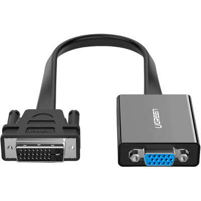Переходник DVI 24+1 M to VGA F active black Ugreen (40259) Винница - изображение 1