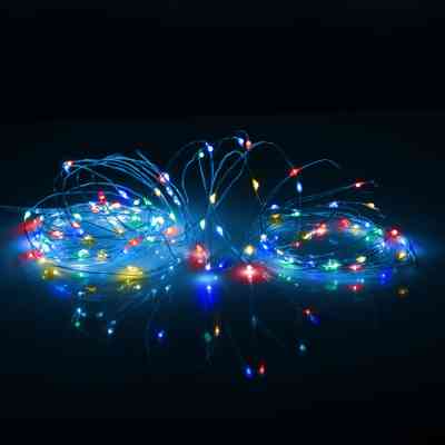 Гірлянда YES! Fun Нитка на мідному дроті 100 LED Різнокольорова 10 м Статична USB (975037) Вінниця