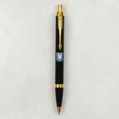 Ручка кулькова Parker IM 17 CITY Black GT BP Герб Києва (22032_C0010u) Вінниця