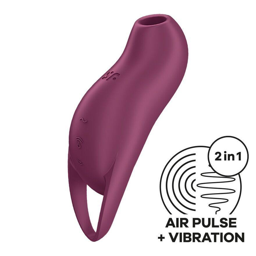 Вакуумний кліторальний стимулятор з вібрацією Satisfyer Pocket Pro 1 Purple Sex Aura Київ - фото 1