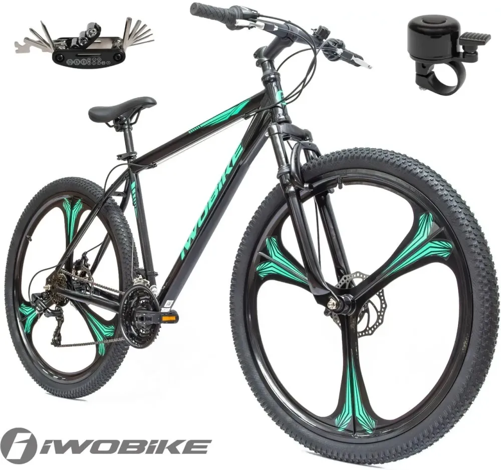Велосипед Rower Męski Górski 29" MTB IWOBIKE Shimano Hardtail Amortyzacja Tarcze 2025 Київ - фото 1