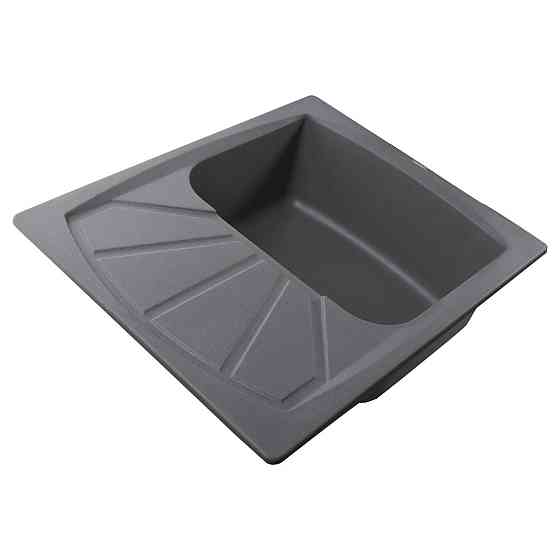 Гранитная мойка Globus Lux TANA серый металлик 610х500мм-А0003 (000006106) Киев