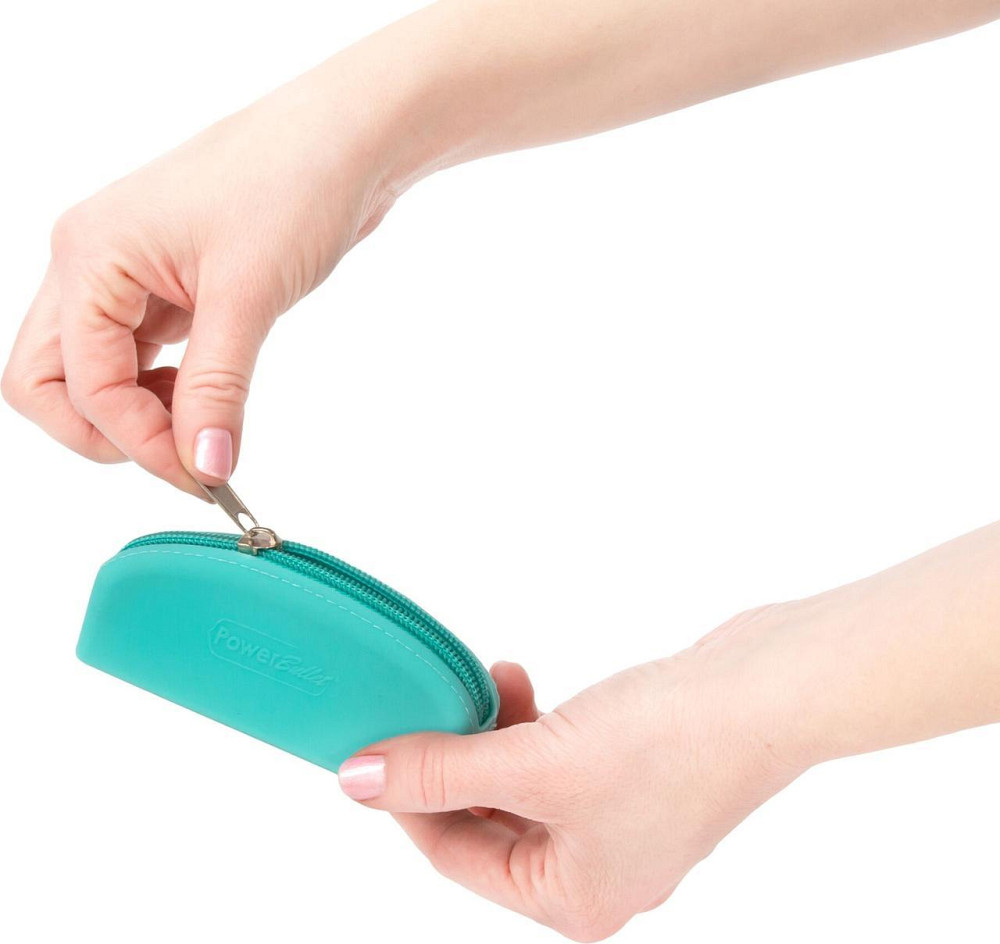 Сумка для хранения секс-игрушек PowerBullet - Silicone Storage Zippered Bag Teal Sex Aura Киев - изображение 2