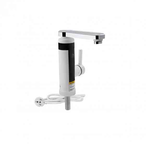 Проточний кран-водонагрівач кухонний для кухні Lidz Warm 061 LDWAR061WCR35431 White / Chrome Харків