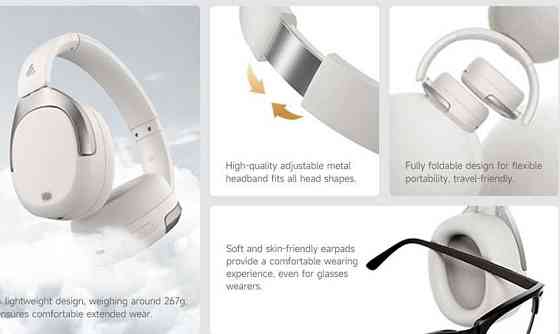 Bluetooth Наушники Edifier W830NB Grey ( Hi-Res , LDAC, ANC , Bt 5.4) Киев