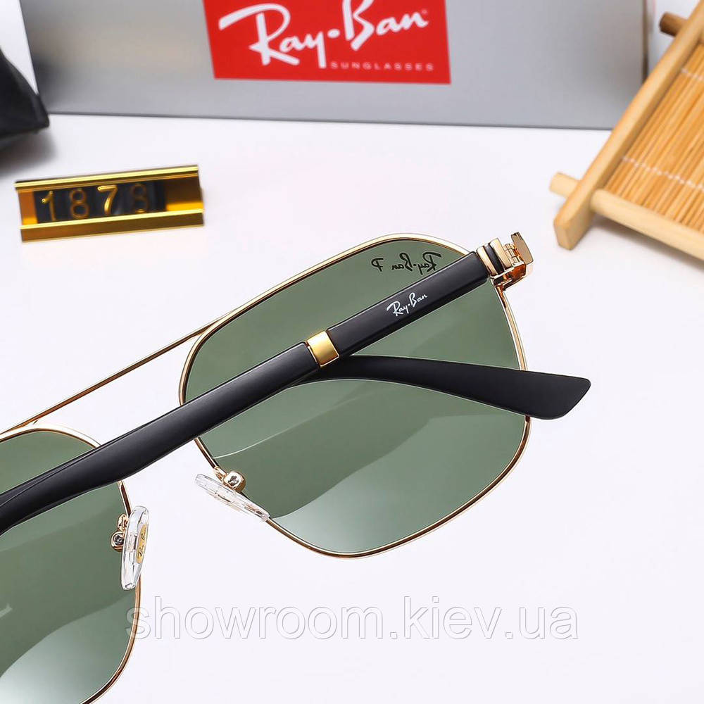 Солнцезащитные мужские очки Ray Ban (58391) polaroid зеленые Киев - изображение 2