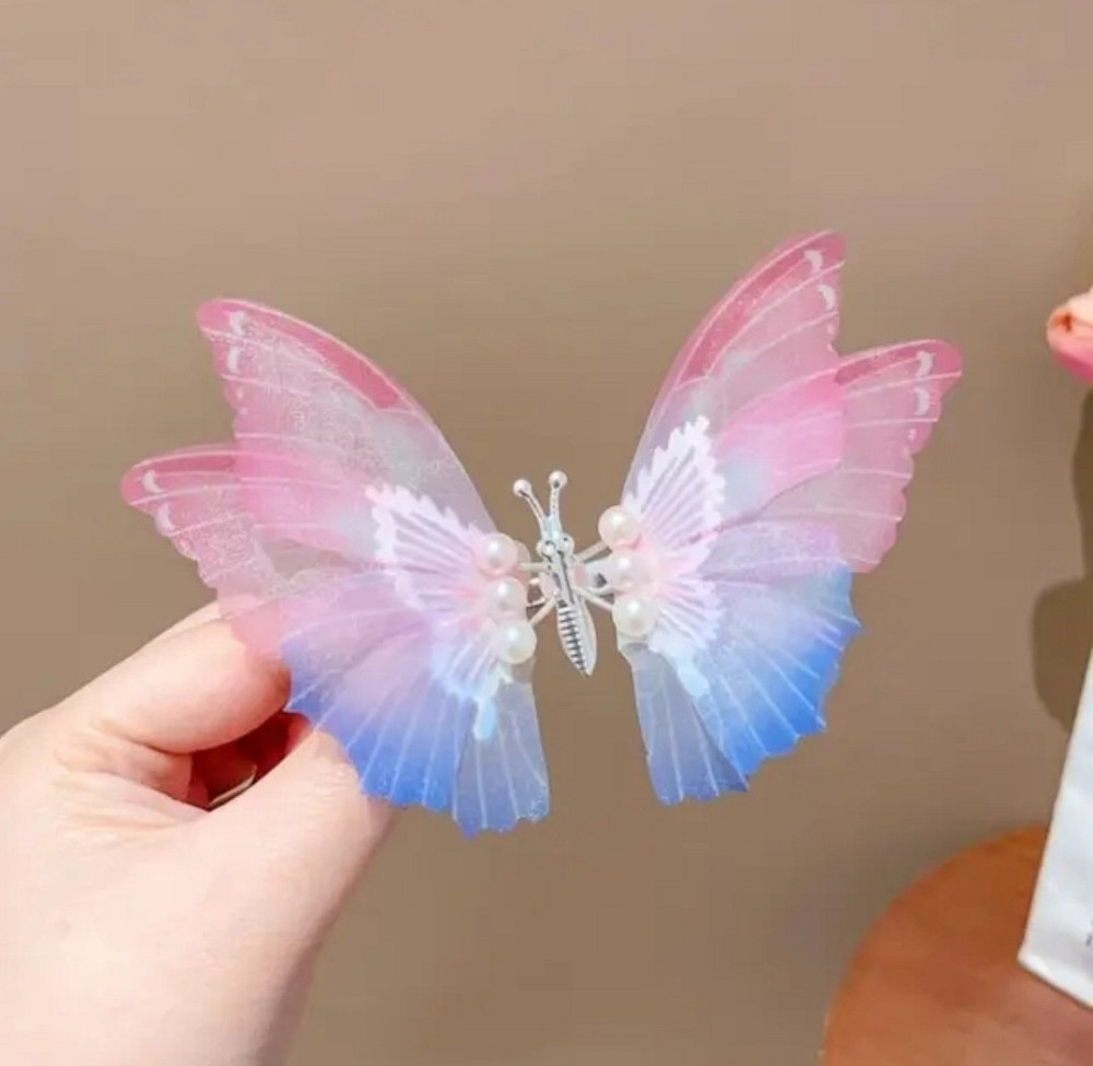 Заколка метелик з рухливими крильцями Сміла - фото 1